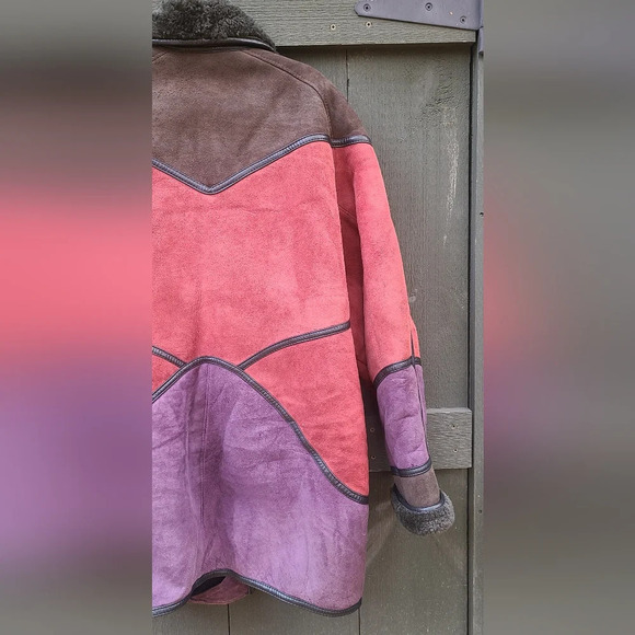 Vintage Multi-Colour Sheepskin Jacket - Picture 13 of 15